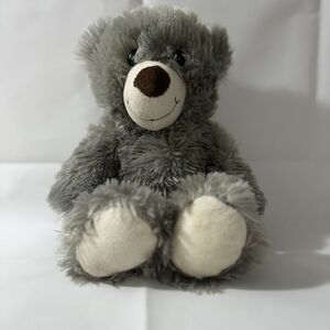 DanDee Walmart gray plush teddy bear cream white brown‎ nose stuffed